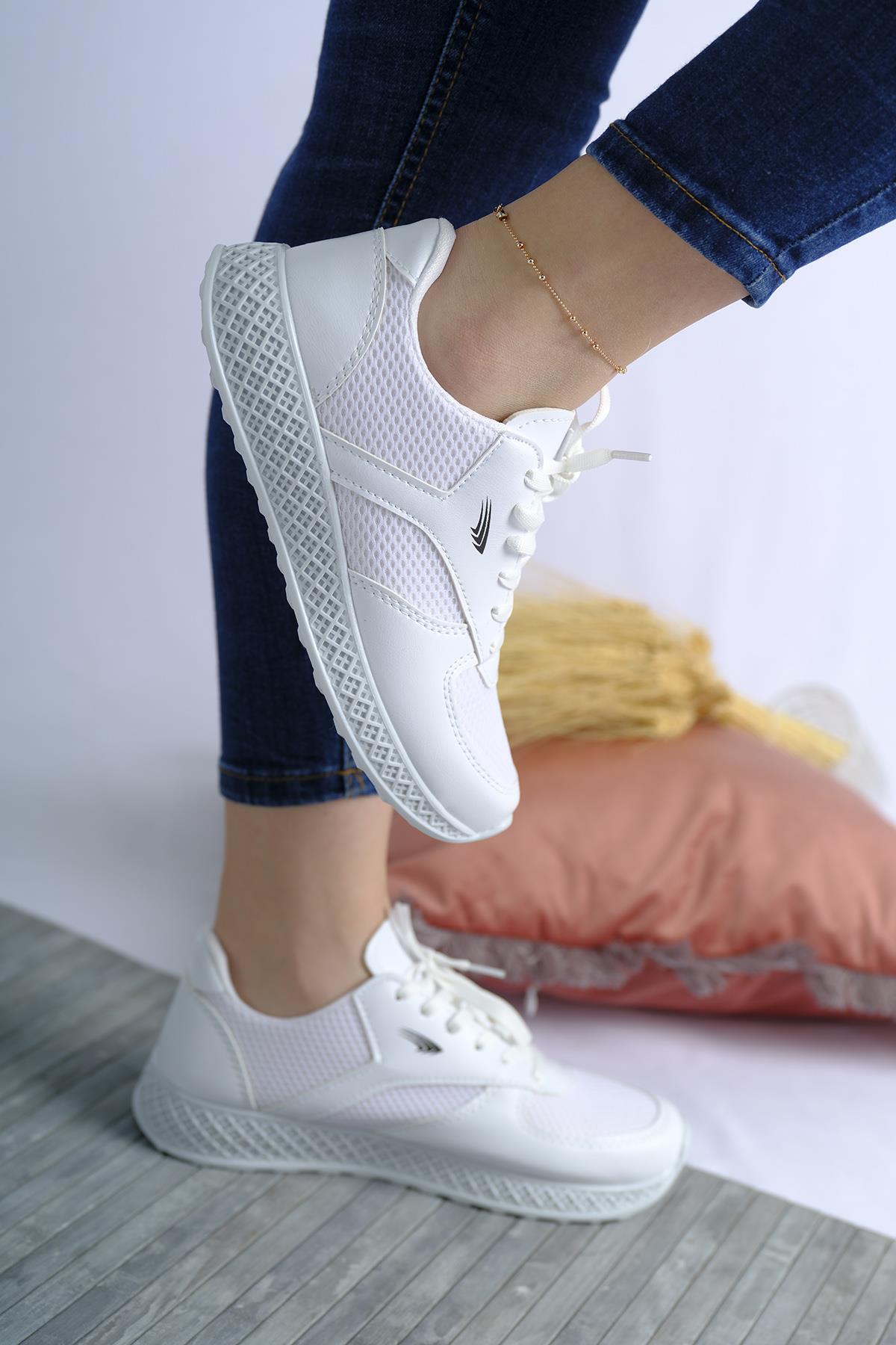 Monica Kalın Taban Fileli Kadın Sneaker