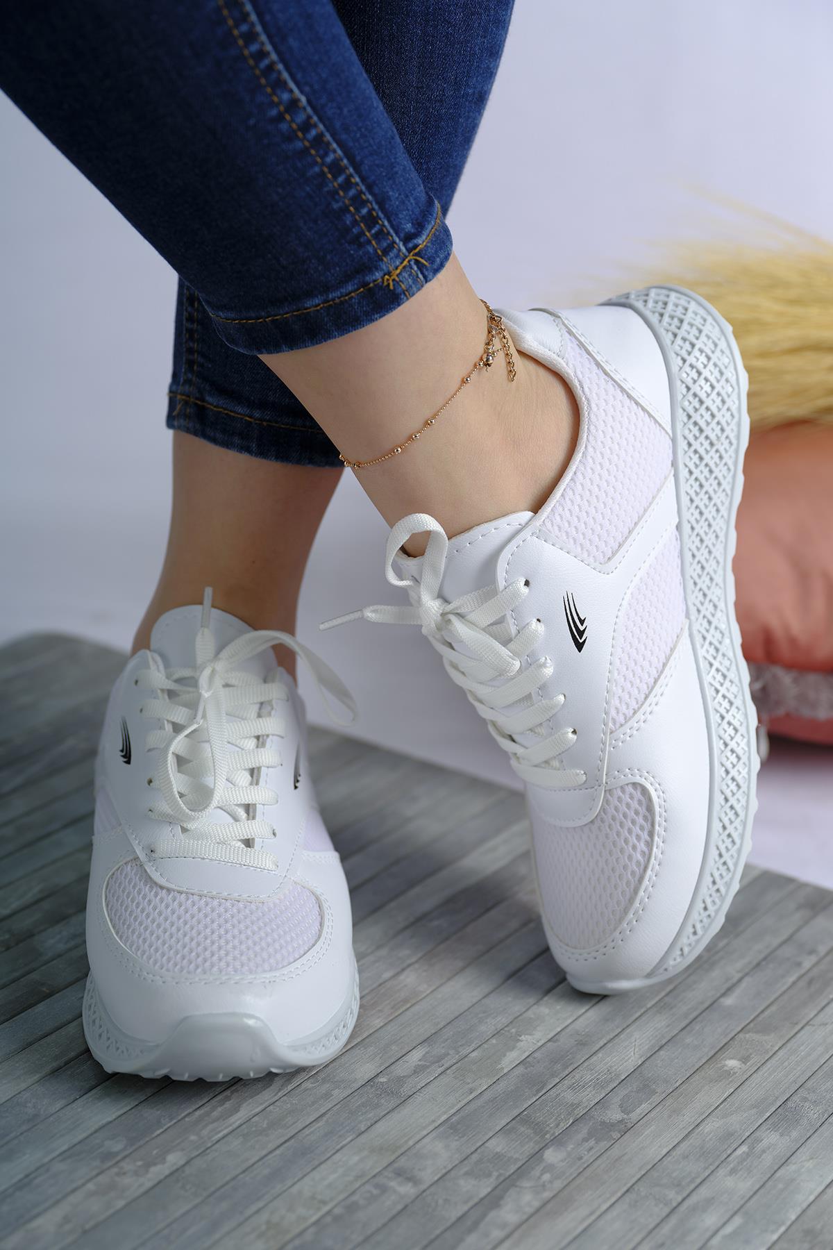 Monica Kalın Taban Fileli Kadın Sneaker