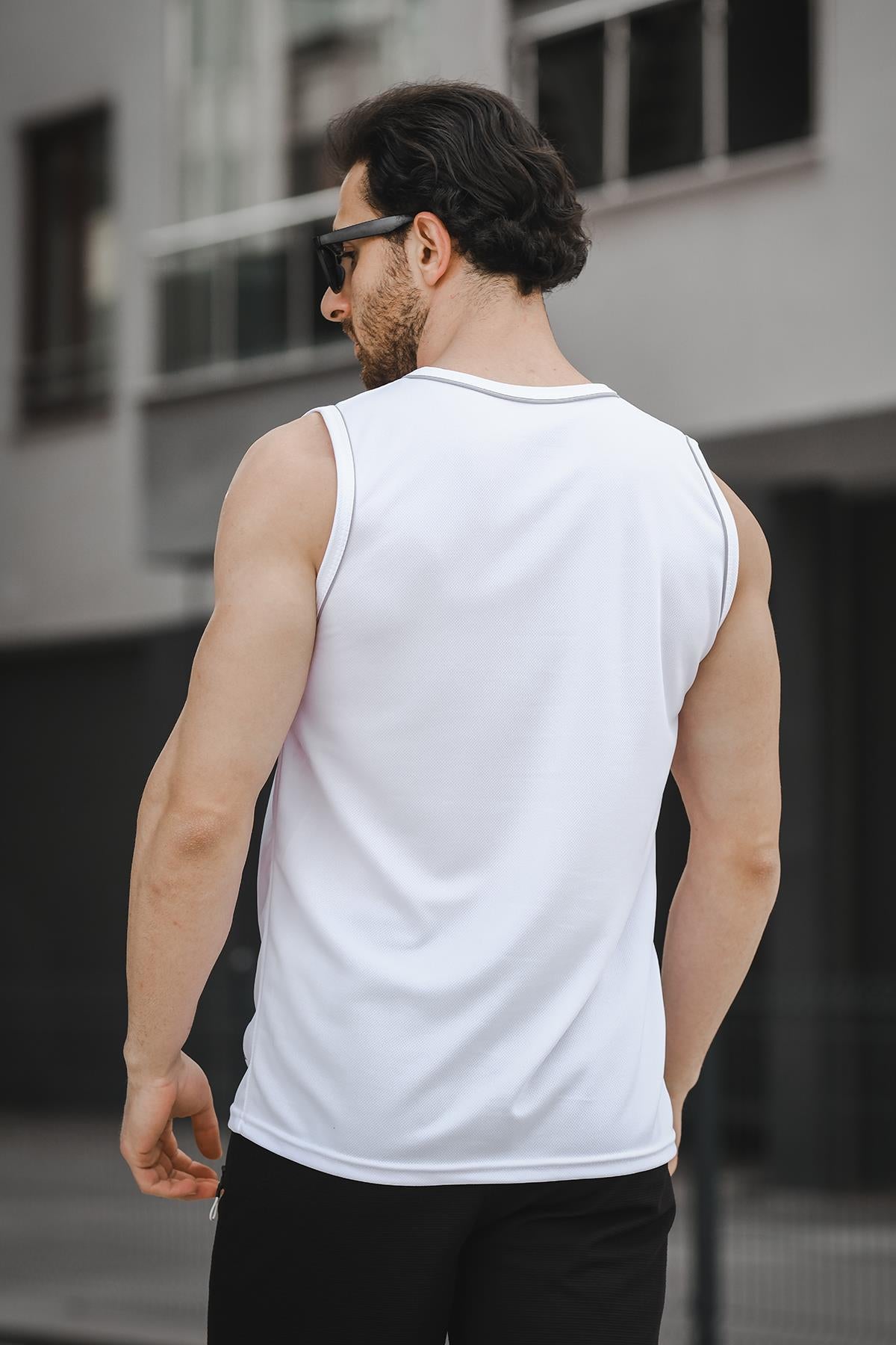 Mozi Mikro Polyester Slim Fit Perform Antrenman Sporcu Erkek Atlet