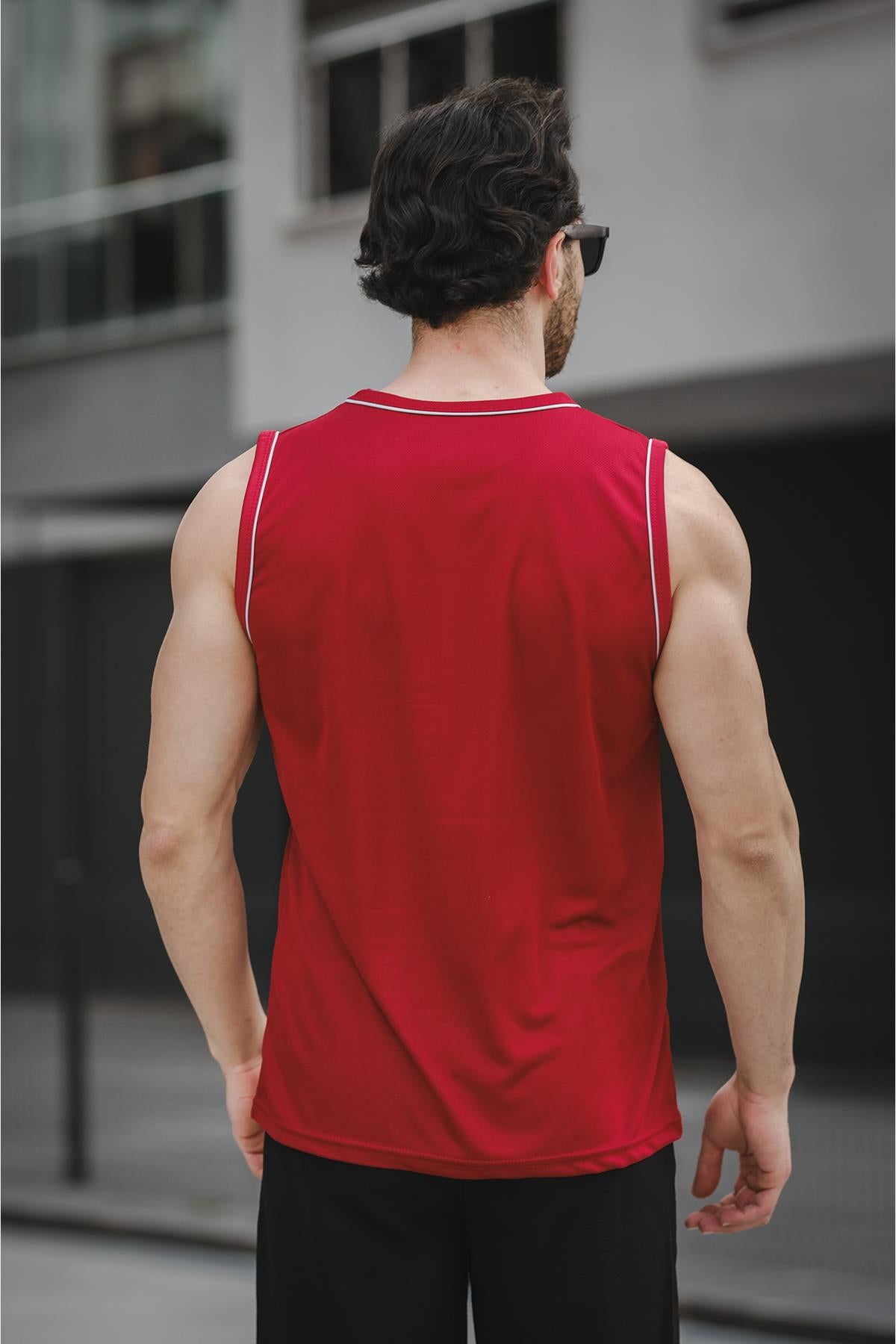 Mozi Mikro Polyester Slim Fit Perform Antrenman Sporcu Erkek Atlet