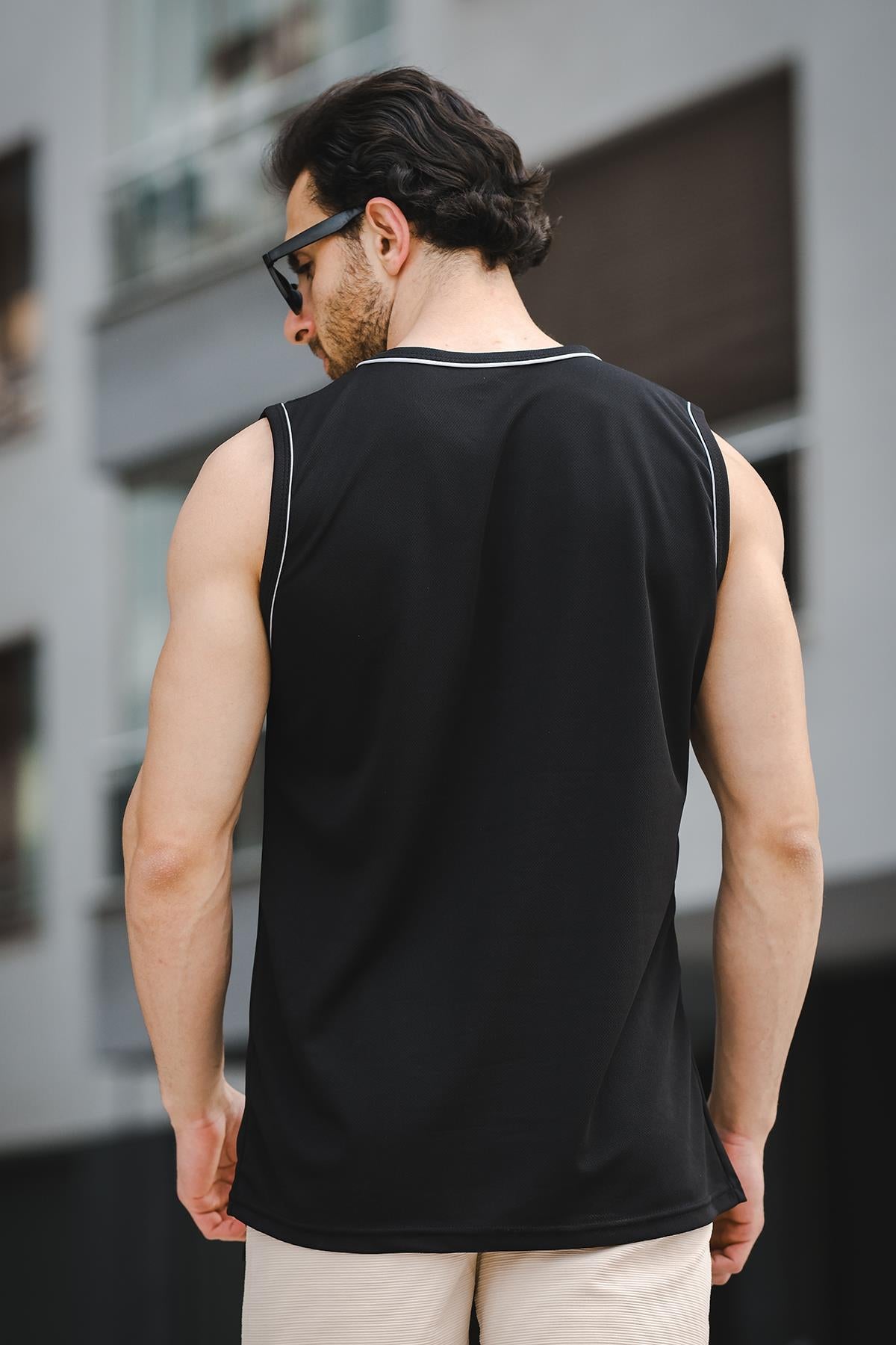 Mozi Mikro Polyester Slim Fit Perform Antrenman Sporcu Erkek Atlet