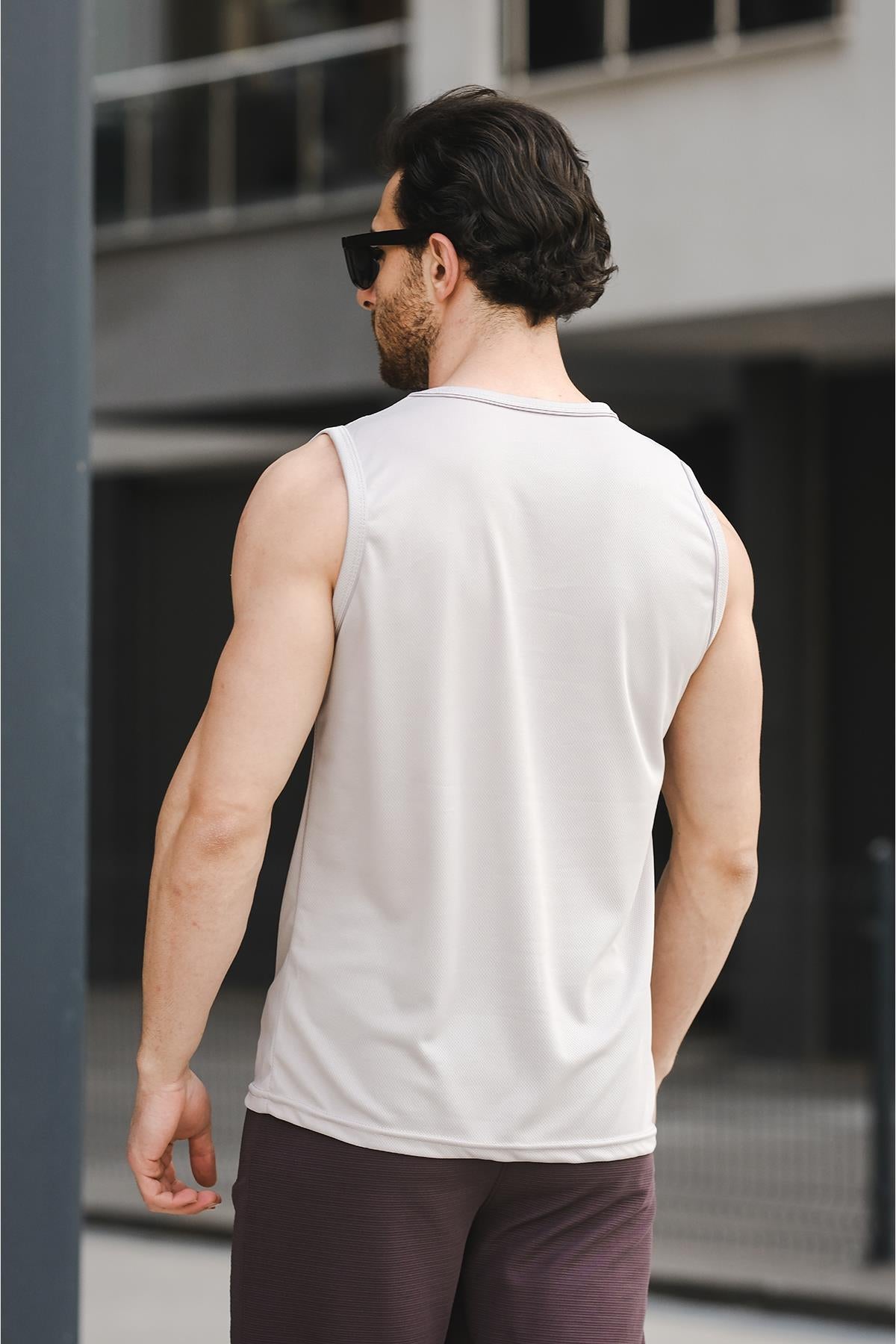 Mozi Mikro Polyester Slim Fit Perform Antrenman Sporcu Erkek Atlet