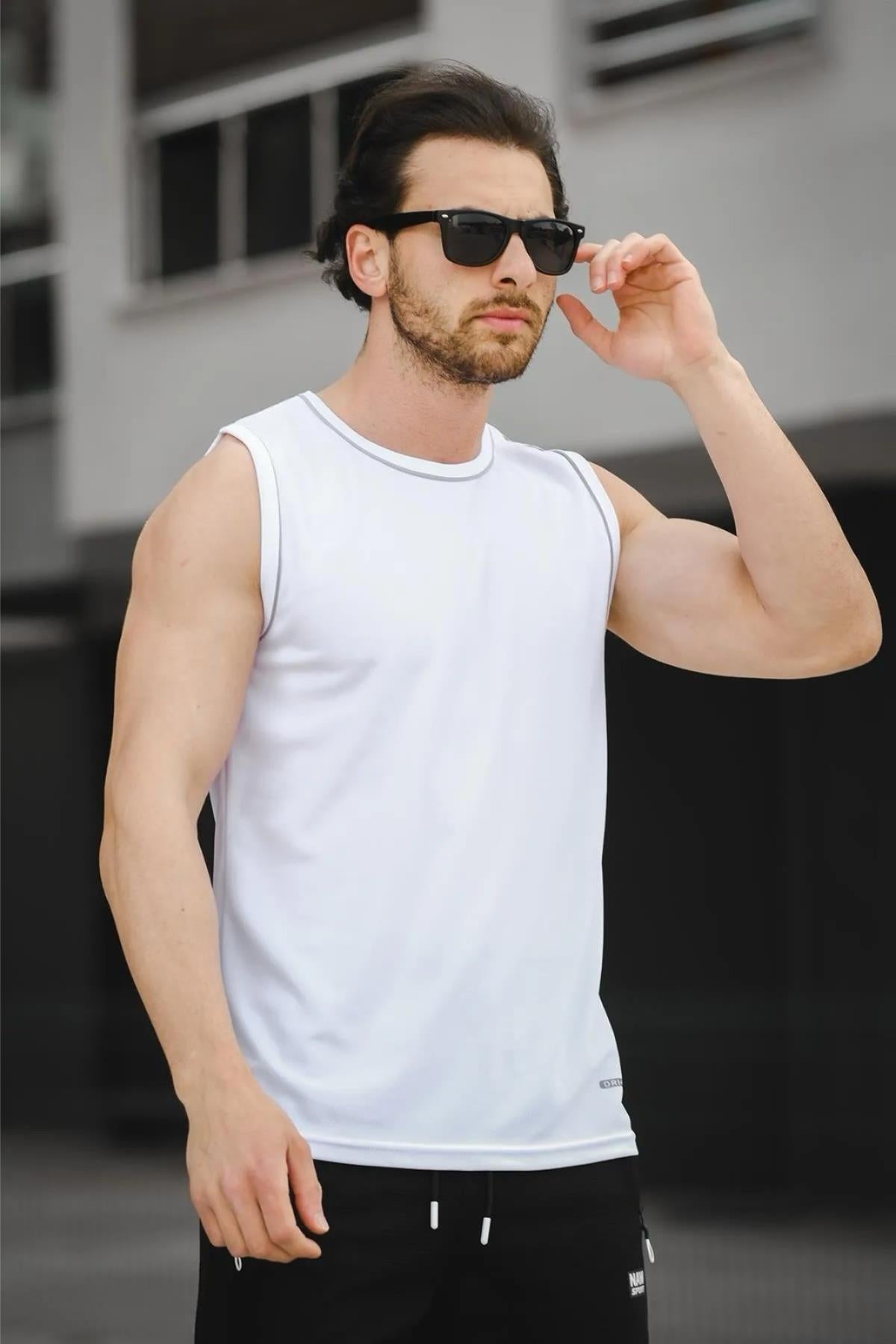 Mozi Mikro Polyester Slim Fit Perform Antrenman Sporcu Erkek Atlet