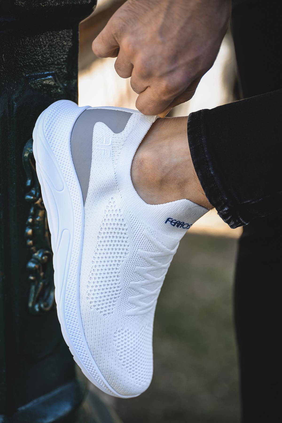 Ossa Slip On Nefes Alan Kalın Taban Erkek Sneaker