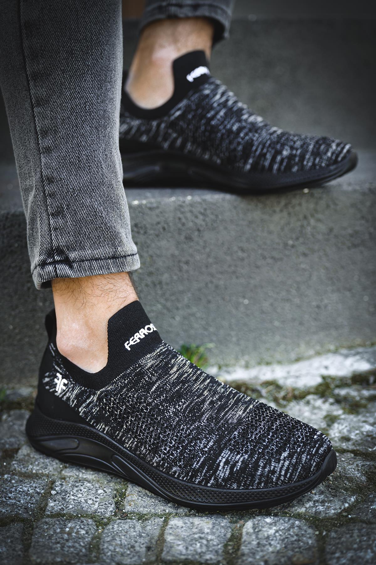 Ossa Slip On Nefes Alan Kalın Taban Erkek Sneaker