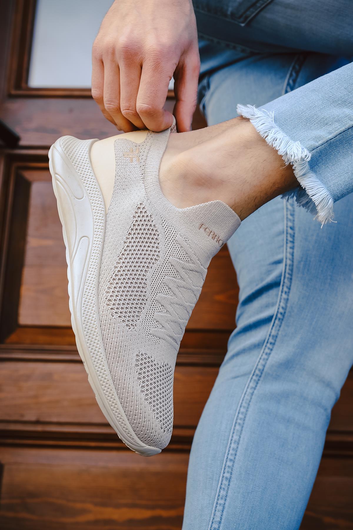 Ossa Slip On Nefes Alan Kalın Taban Erkek Sneaker