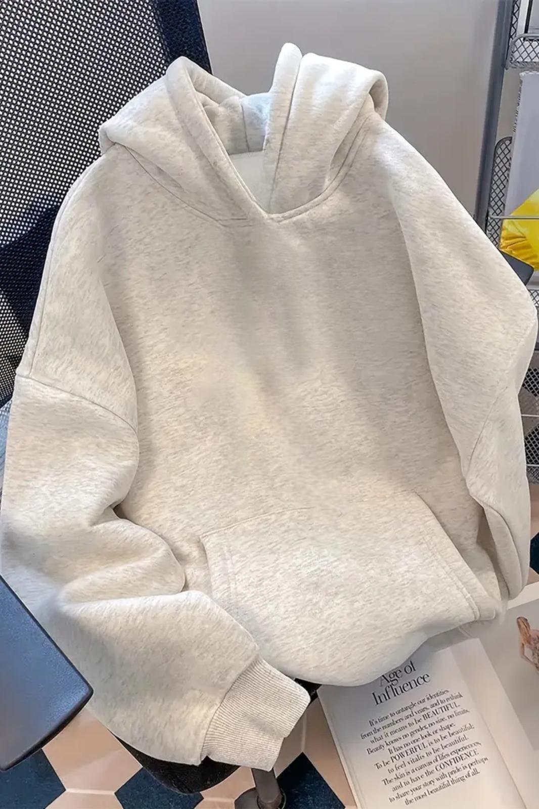 Oval Kedi Sırt Baskılı İçi Pamuklu Unisex Sweatshirt
