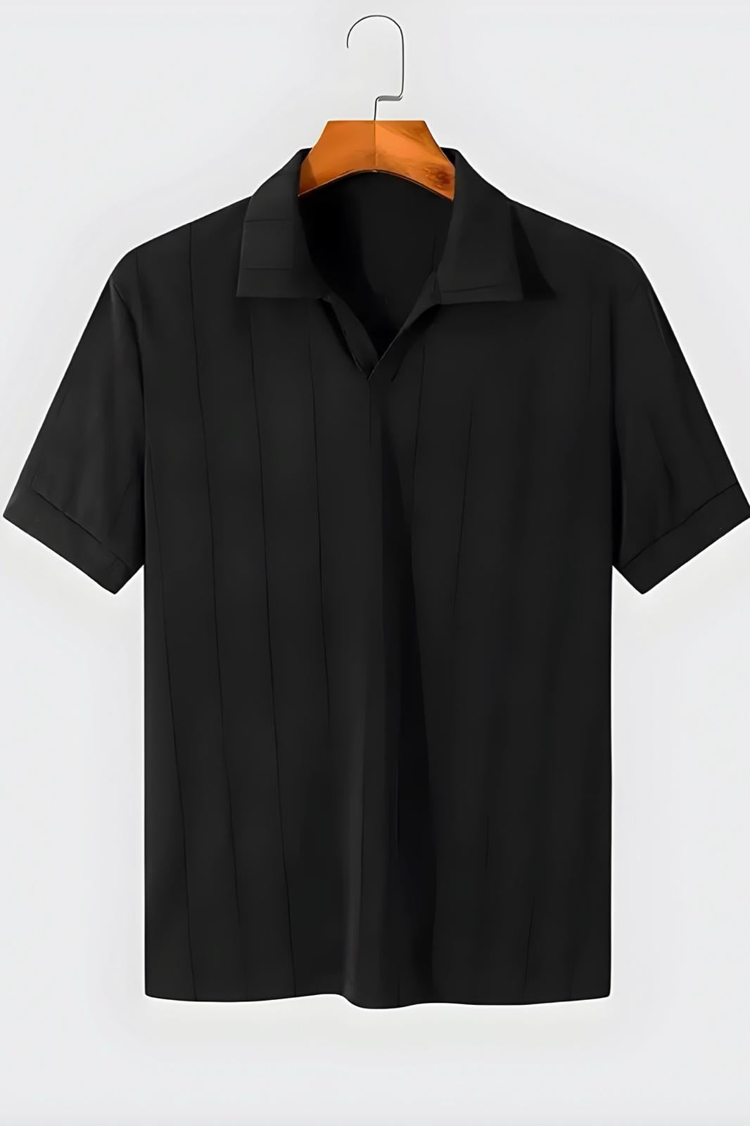 Quentin Çizgili Likralı Slim Fit Polo Yaka Örme Erkek Triko Tshirt