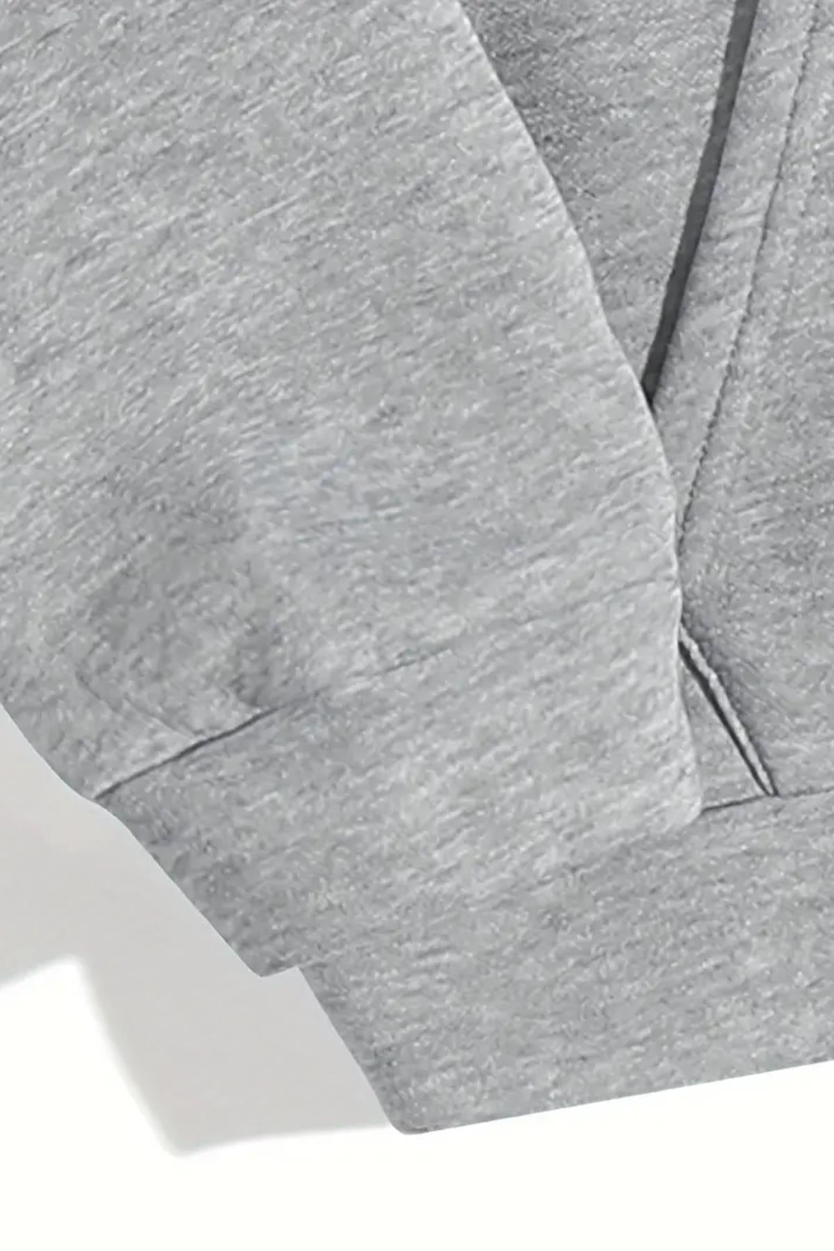 Smile Ön Yazı Baskılı İçi Pamuklu Unisex Sweatshirt