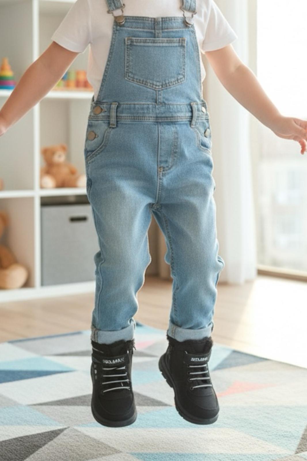 Solly İçi Kürklü Fermuarlı Bantlı Unisex Çocuk Bot