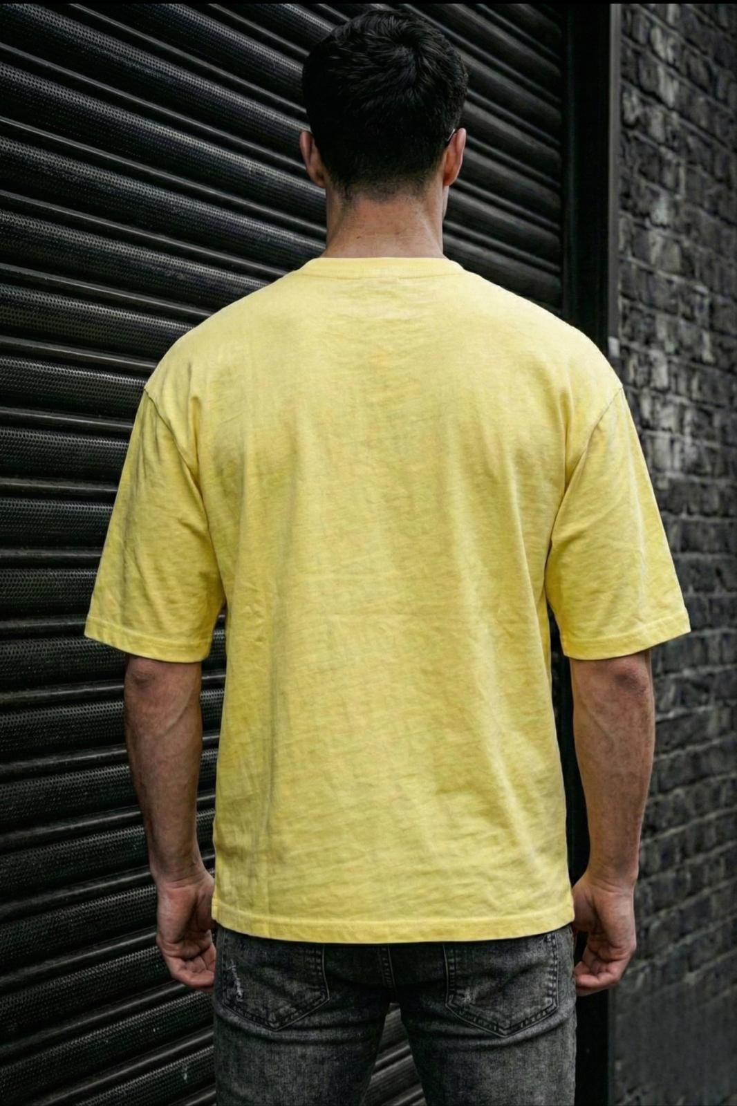 Benriy Erkek Oversize Basic Bisiklet Yaka Pamuklu T-Shirt Rahat Kesim Unisex Sevgili Kombini