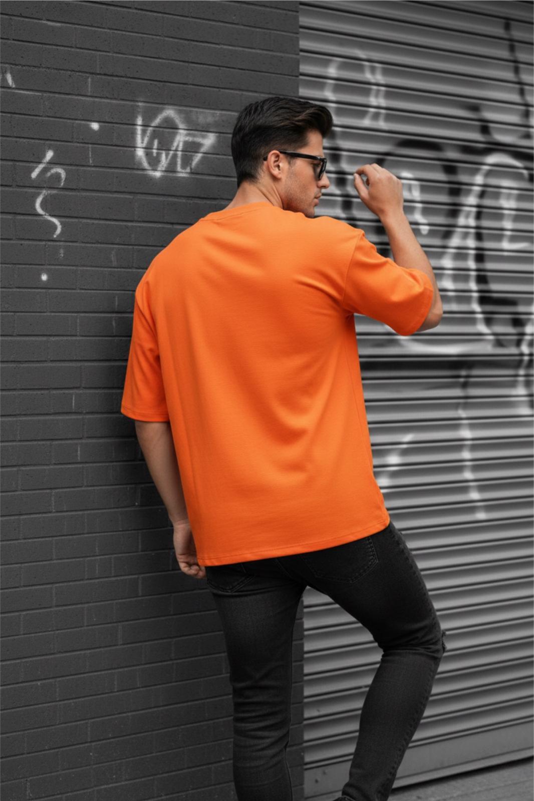 Benriy Erkek Oversize Basic Bisiklet Yaka Pamuklu T-Shirt Rahat Kesim Unisex Sevgili Kombini