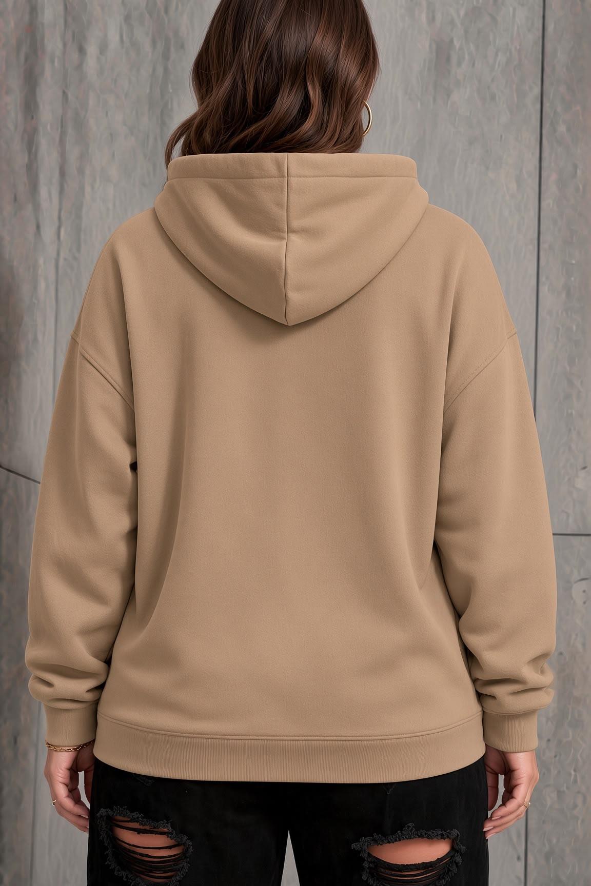 Bery Kadın Büyük Beden Battal Basic Kapüşonlu İki İplik Pamuklu Sweatshirt Rahat Kesim Unisex Sevgili Kombini