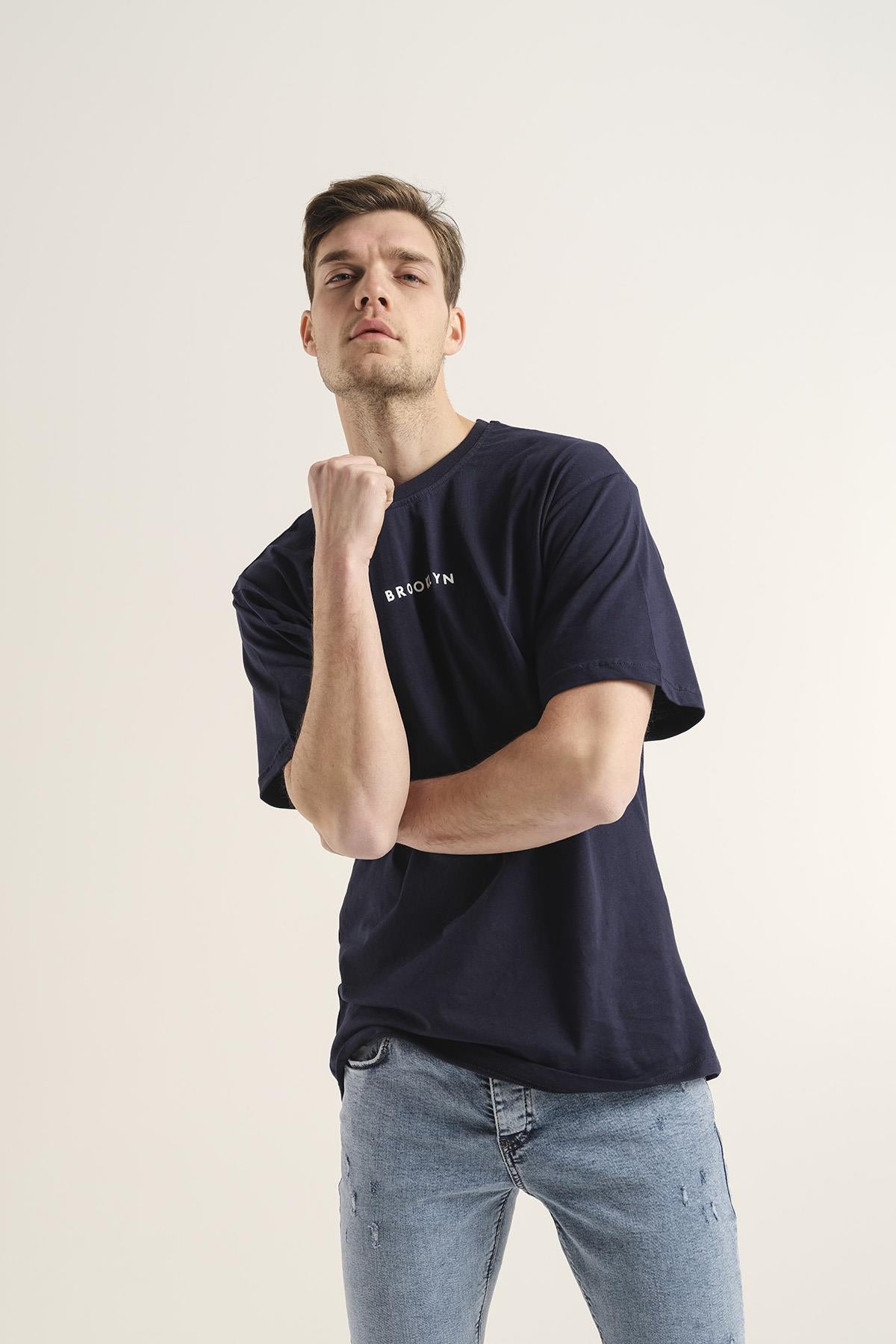 Dani Brooklyn Erkek Comfort Tshirt Büyük Beden Erkek Tshirt