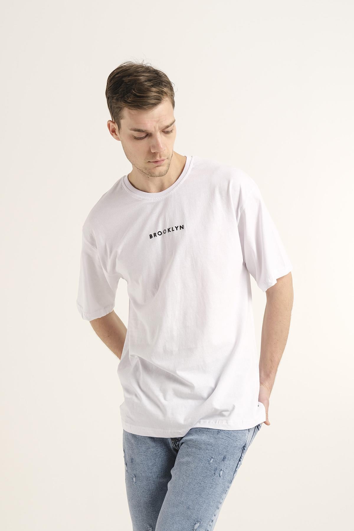 Dani Brooklyn Erkek Comfort Tshirt Büyük Beden Erkek Tshirt