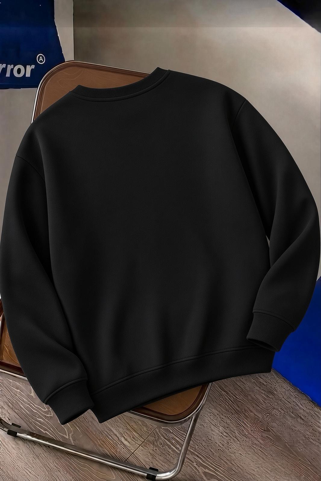 Bs Life Design Minimalist İllüstrasyon Baskılı Unisex Kapüşonlu Sweatshirt-Büyük Beden Seçenekli