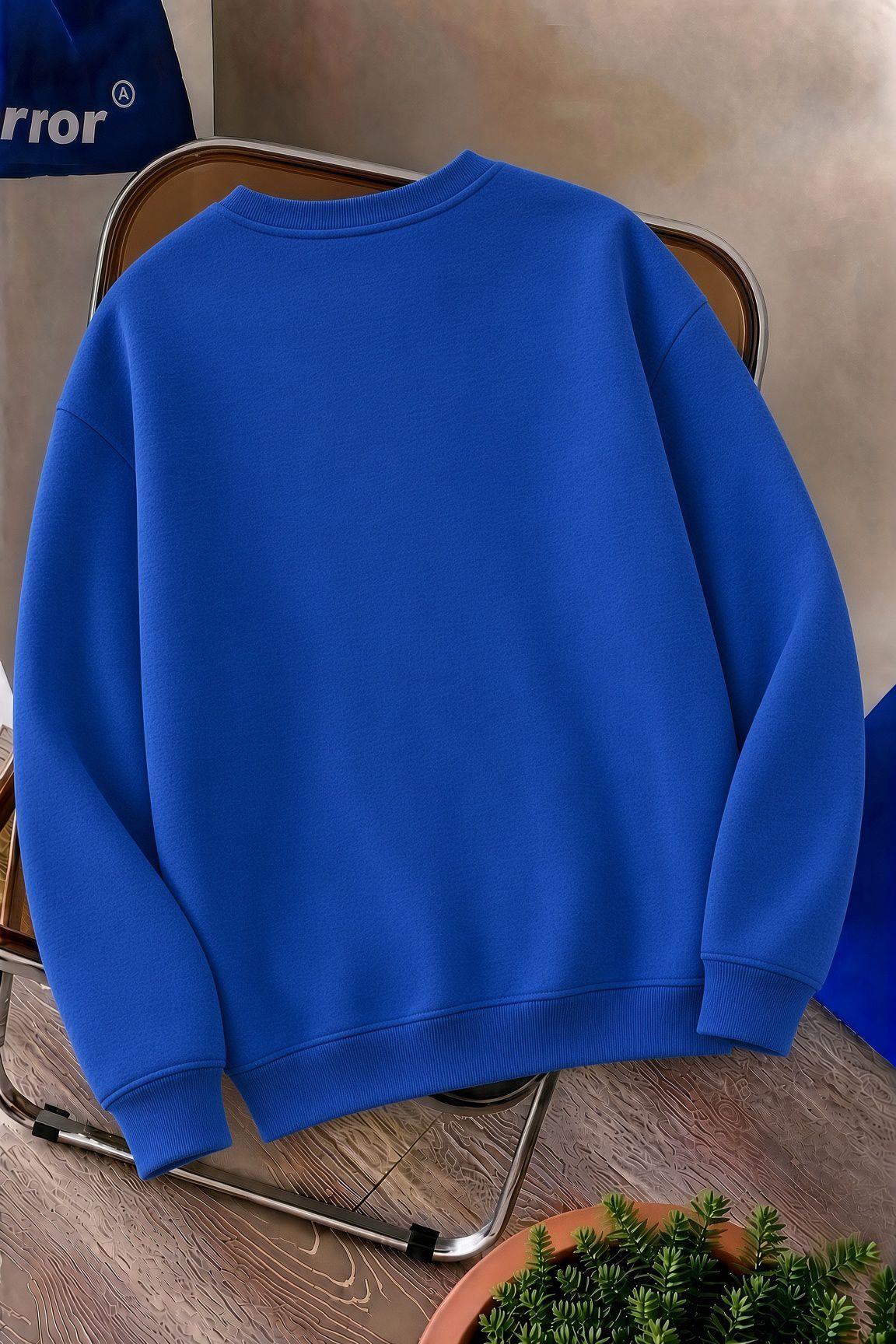 Bs Life Design Minimalist İllüstrasyon Baskılı Unisex Kapüşonlu Sweatshirt-Büyük Beden Seçenekli