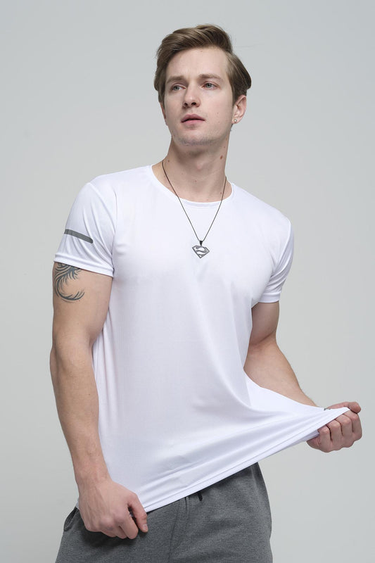 Cappi Mikro Polyester Slim Fit Perform Antrenman Sporcu Erkek Tshirt
