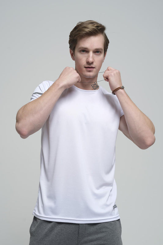 Cappi Mikro Polyester Slim Fit Perform Antrenman Sporcu Erkek Tshirt