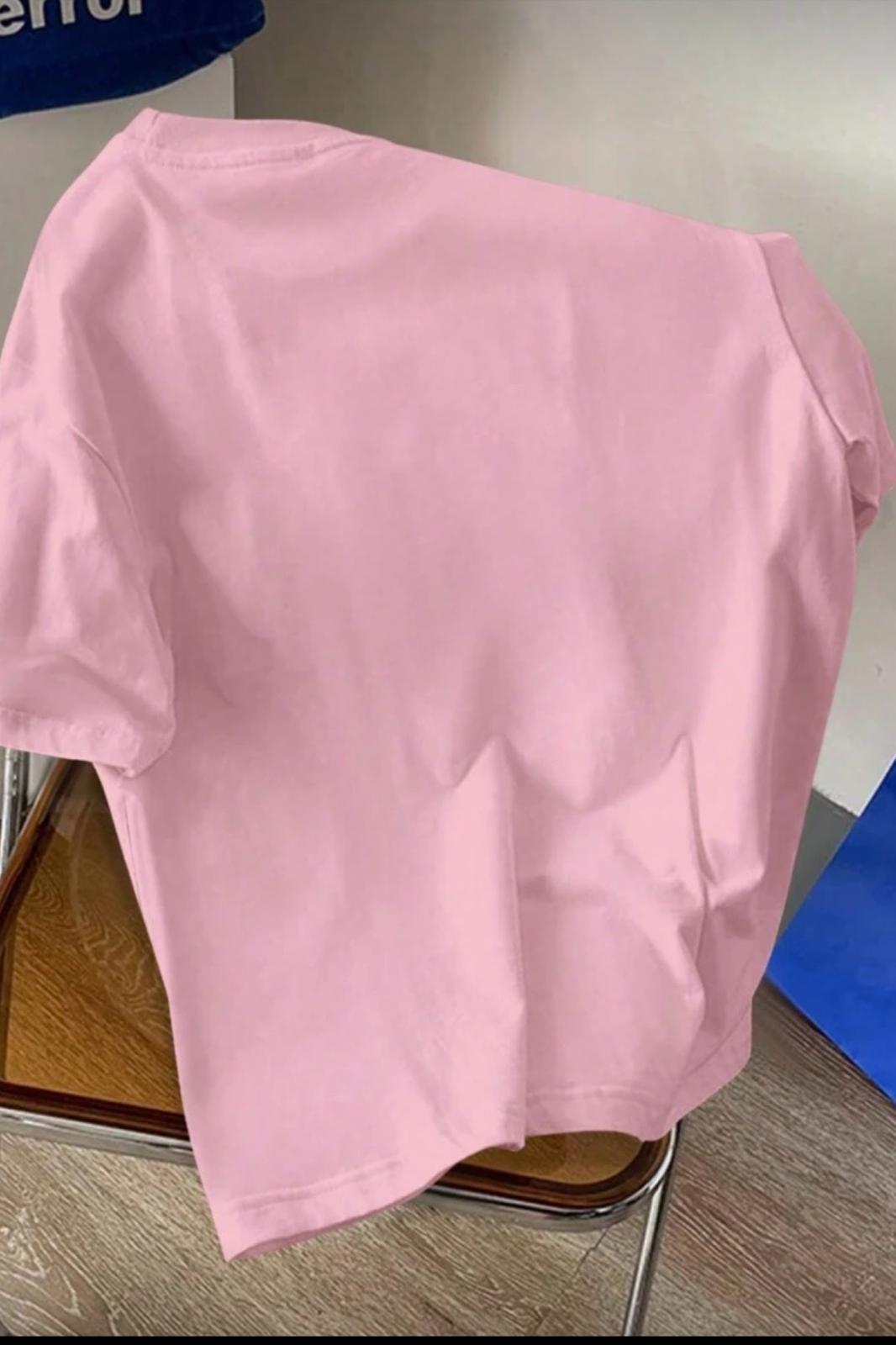 Cepte Panda Baskılı Oversize Unisex Pamuklu Tişört Battal Büyük Beden Tshirt