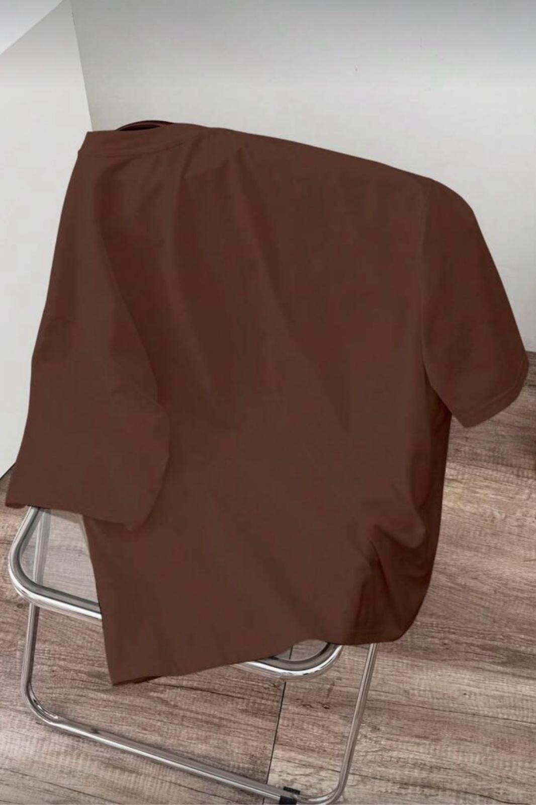 Cepte Panda Baskılı Oversize Unisex Pamuklu Tişört Battal Büyük Beden Tshirt