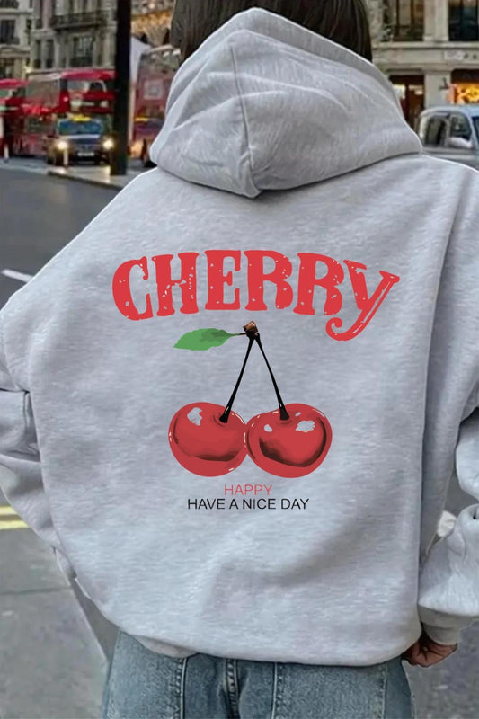 Chery Sırt Baskılı İçi Pamuklu Unisex Sweatshirt