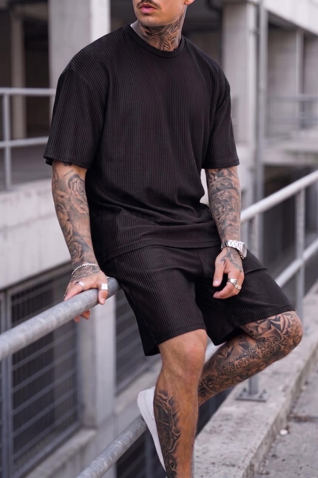 Ches Ottoman Oversize Erkek Şort Tshirt Takım