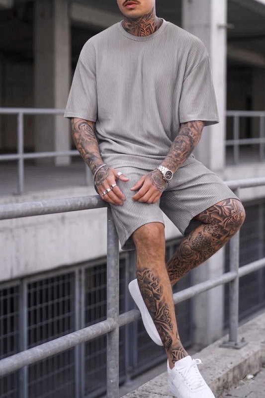 Ches Ottoman Oversize Erkek Şort Tshirt Takım