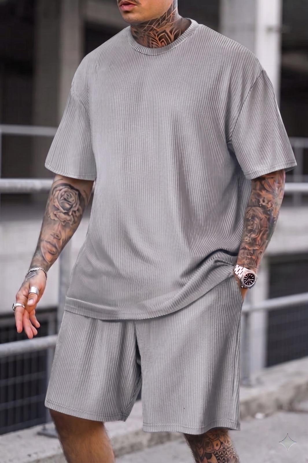 Ches Ottoman Oversize Erkek Şort Tshirt Takım