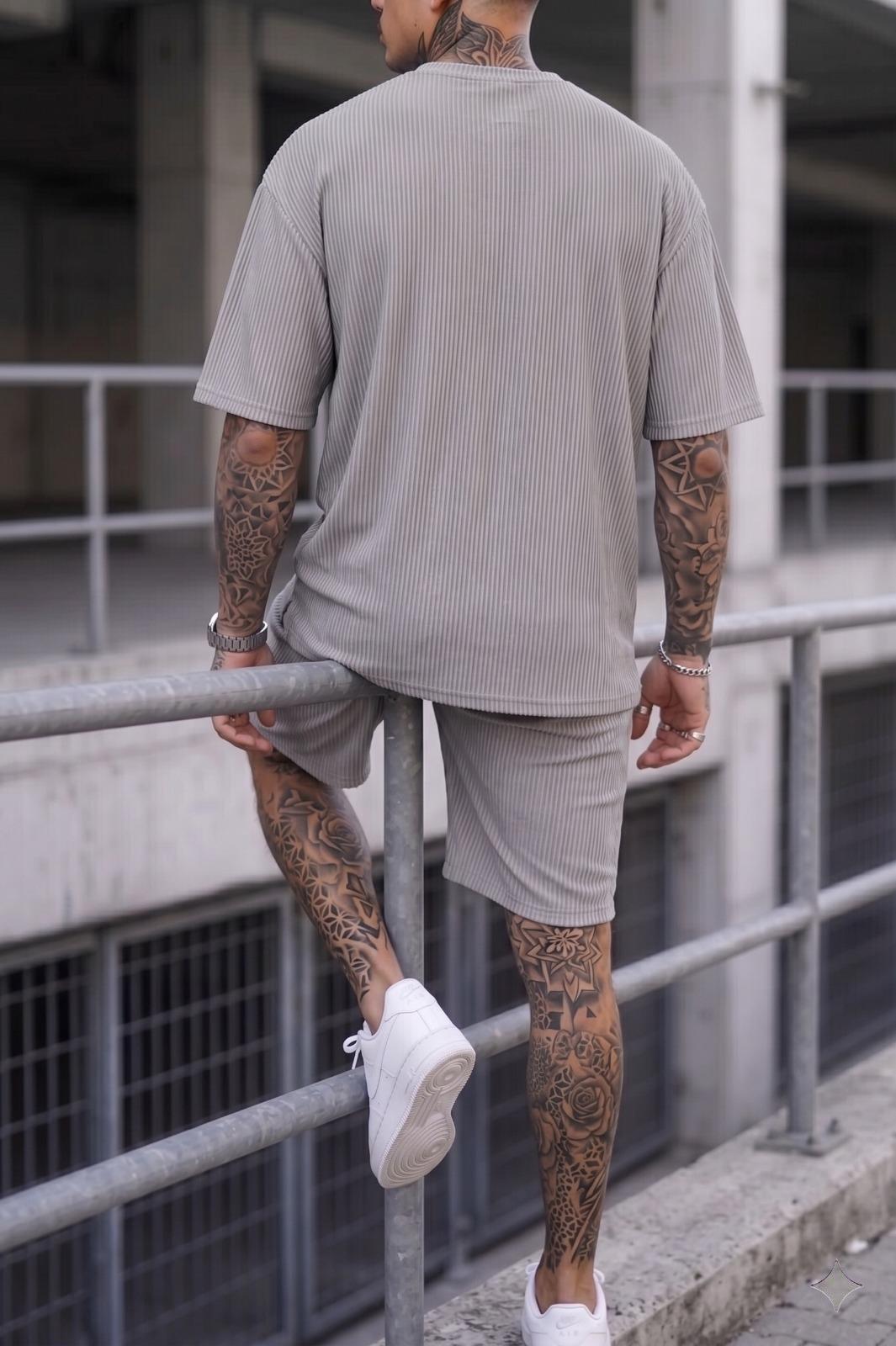 Ches Ottoman Oversize Erkek Şort Tshirt Takım