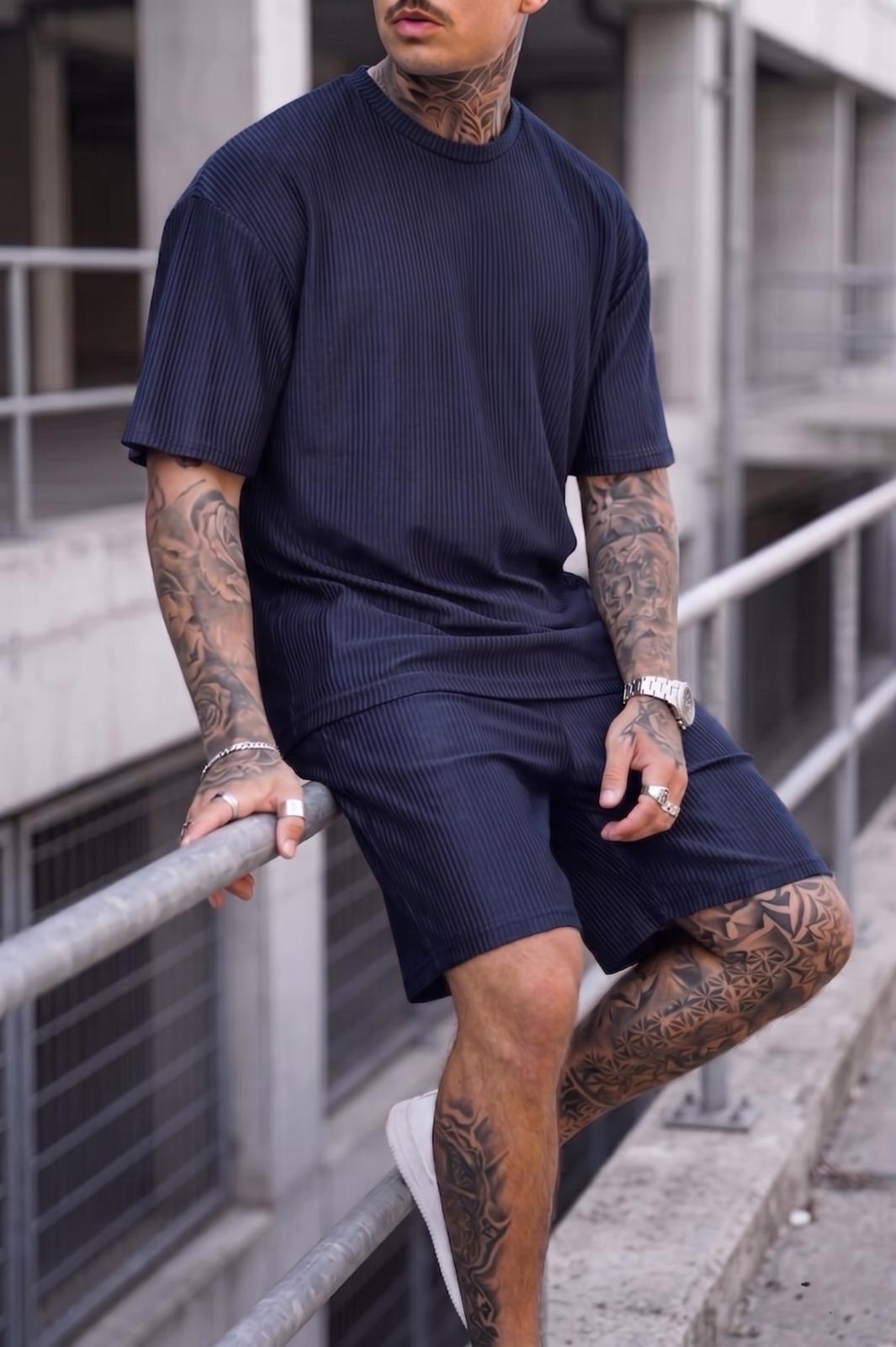 Ches Ottoman Oversize Erkek Şort Tshirt Takım