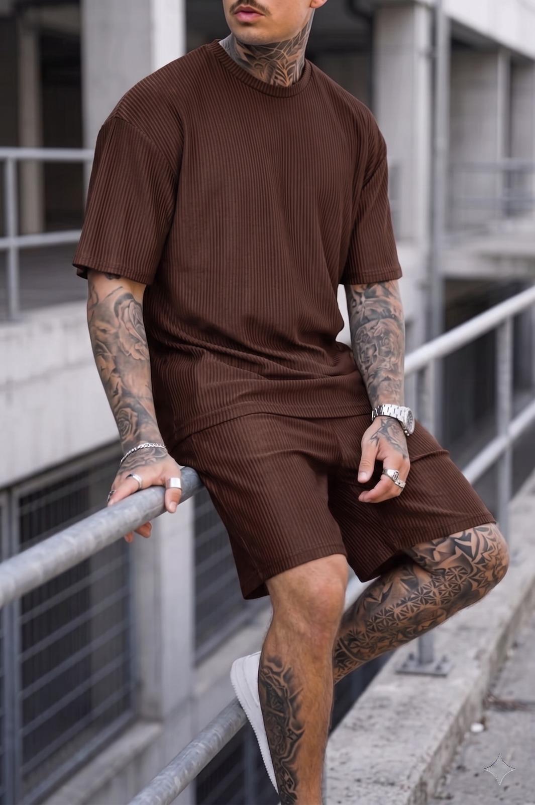 Ches Ottoman Oversize Erkek Şort Tshirt Takım