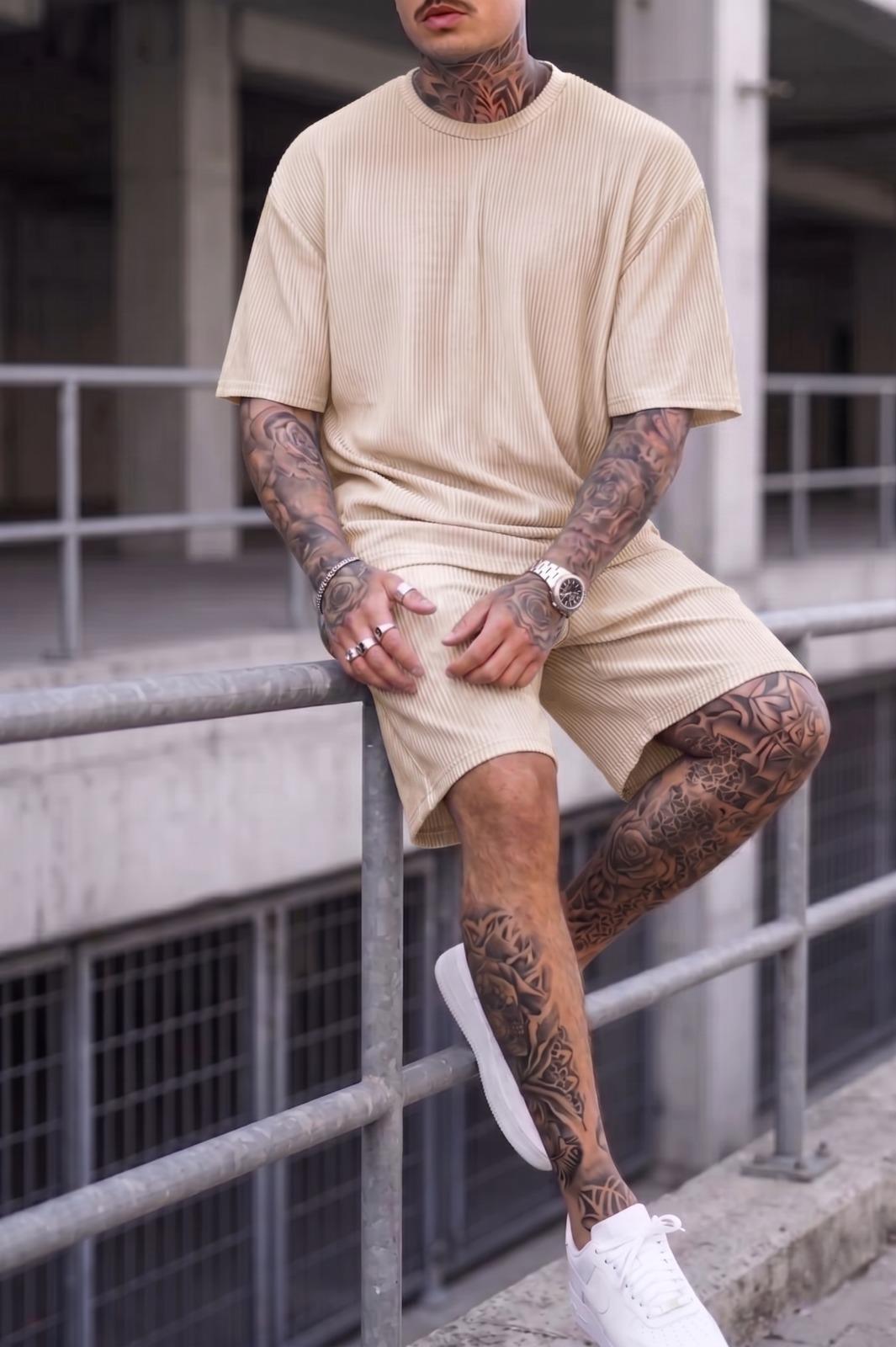 Ches Ottoman Oversize Erkek Şort Tshirt Takım