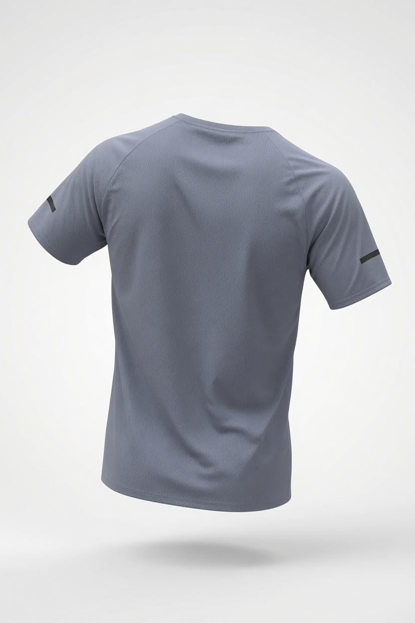 Classic Running Ice Silk Erkek Sporcu Tişört Nefes Alabilir Hızlı Kuruyan Koşu ve Fitness Tişörtü