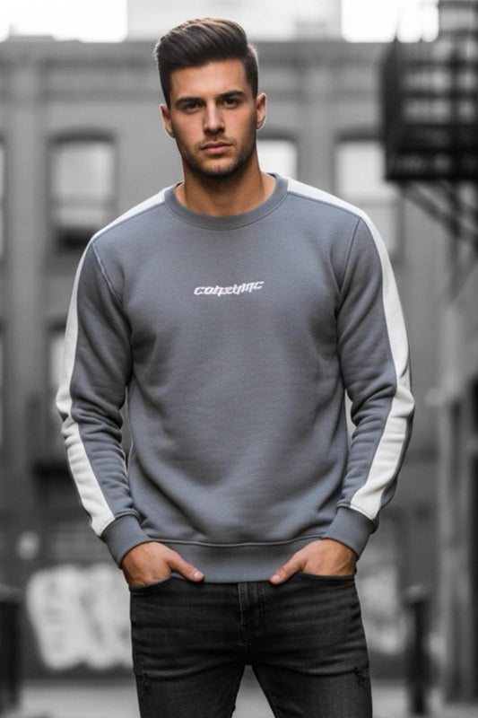 Comsumc Üç İplik Şardonlu Bisiklet Yaka Erkek Sweatshirt