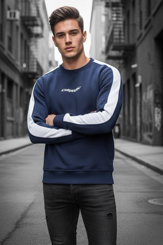 Comsumc Üç İplik Şardonlu Bisiklet Yaka Erkek Sweatshirt