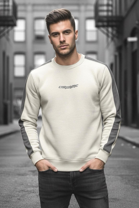 Comsumc Üç İplik Şardonlu Bisiklet Yaka Erkek Sweatshirt