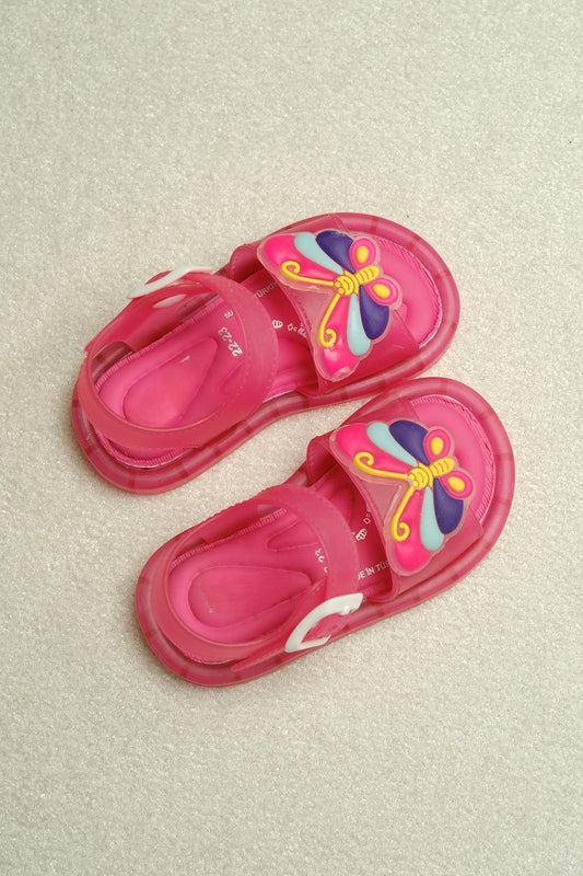 Eva Işıklı Kaydırmaz Tabanlı Figürlü Unisex Çocuk Sandalet Terlik