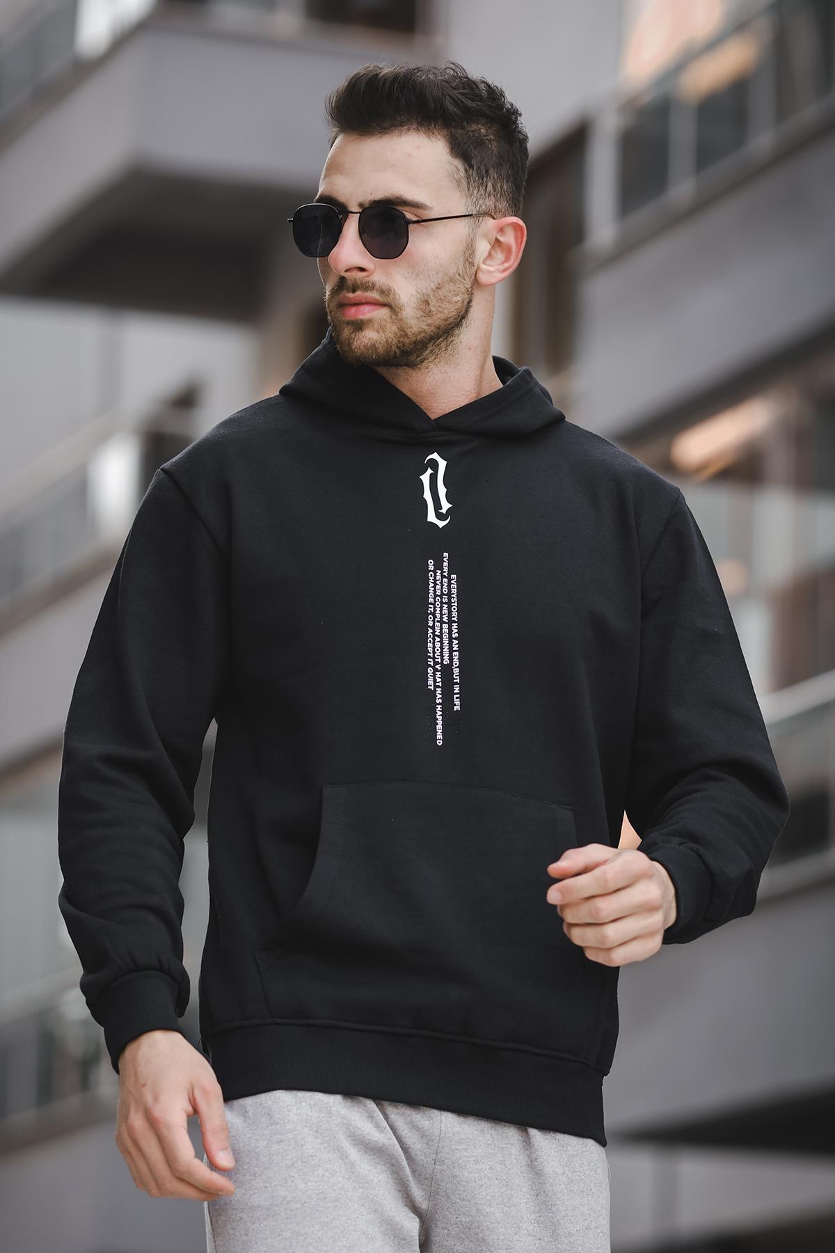 Every Story Ön Baskılı Erkek Sweatshirt