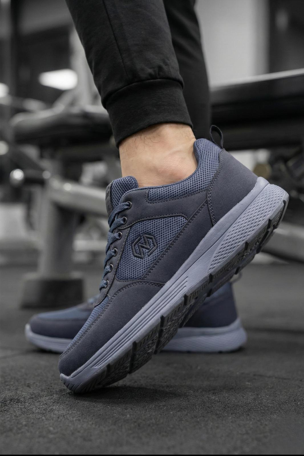 Frie Bağcıklı Nefes Alabilen Hafif Rahat Taban Erkek Sneaker