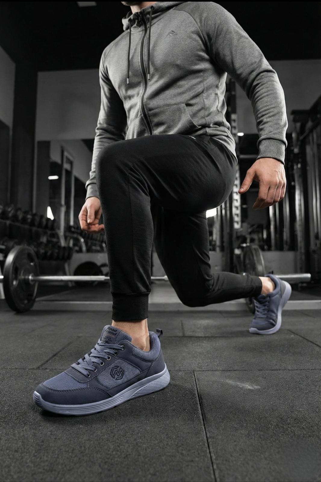 Frie Bağcıklı Nefes Alabilen Hafif Rahat Taban Erkek Sneaker