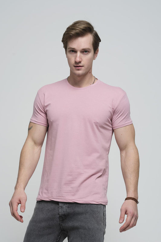 FTX Slim Fit Likralı Bisiklet Yaka Erkek Basic Tshirt