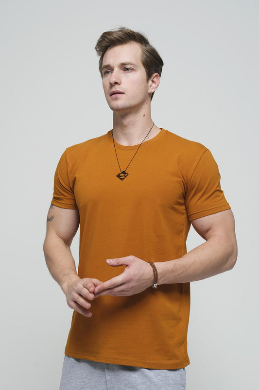 FTX Slim Fit Likralı Bisiklet Yaka Erkek Basic Tshirt