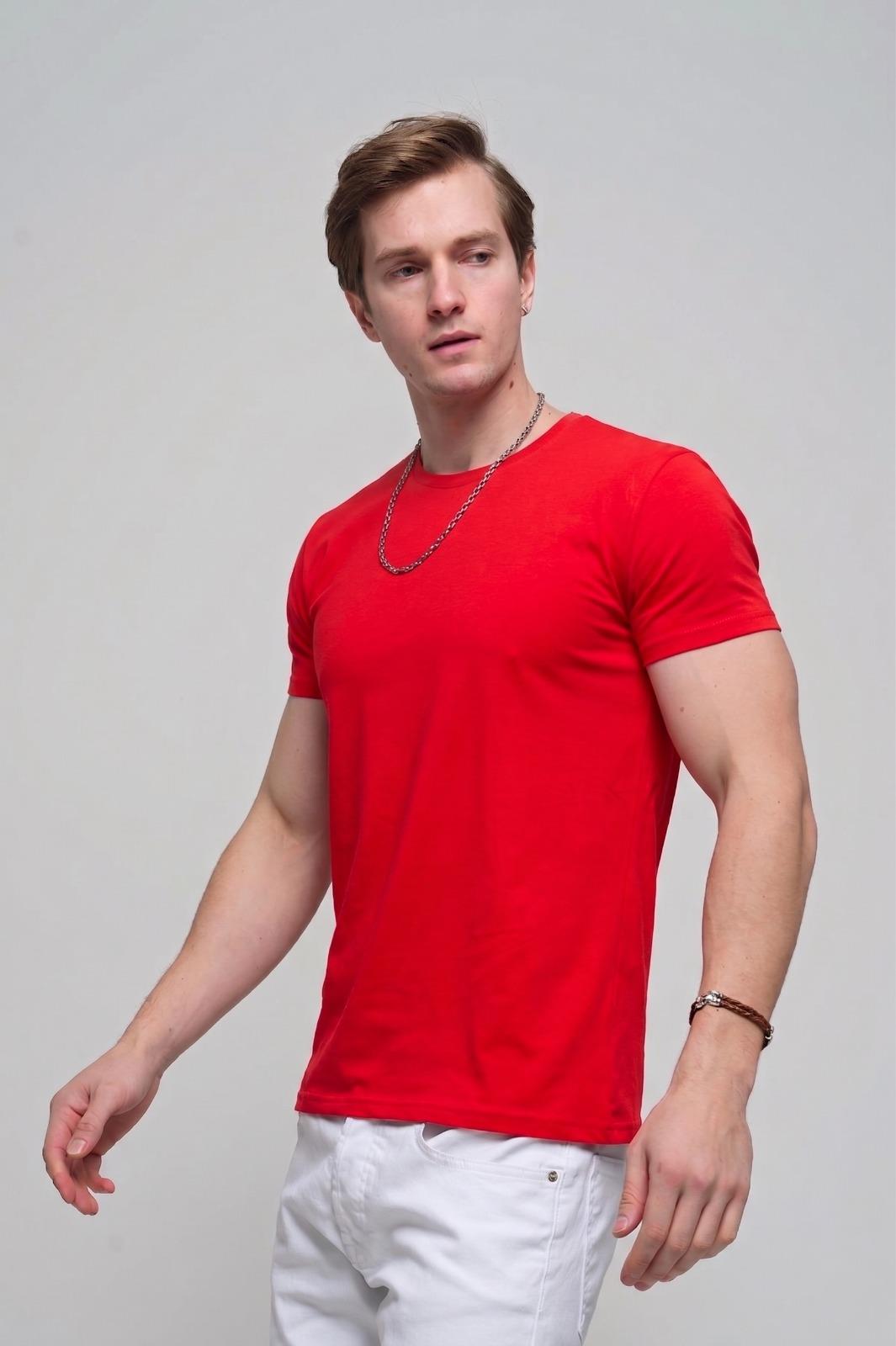FTX Slim Fit Likralı Bisiklet Yaka Erkek Basic Tshirt