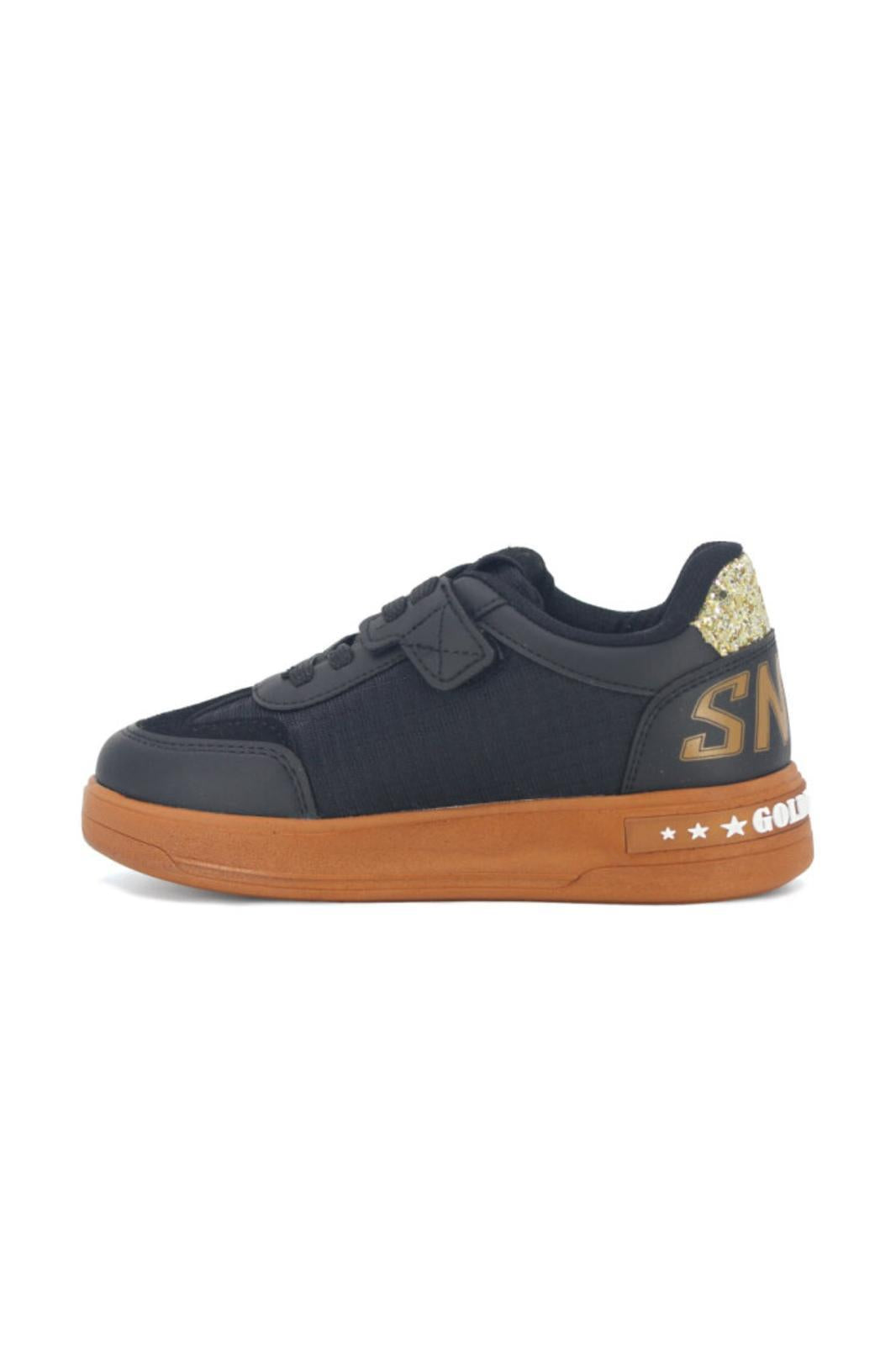 Goldens Işıltılı Yıldız Detaylı Kız Çocuk Sneaker Konforlu Spor Ayakkabı