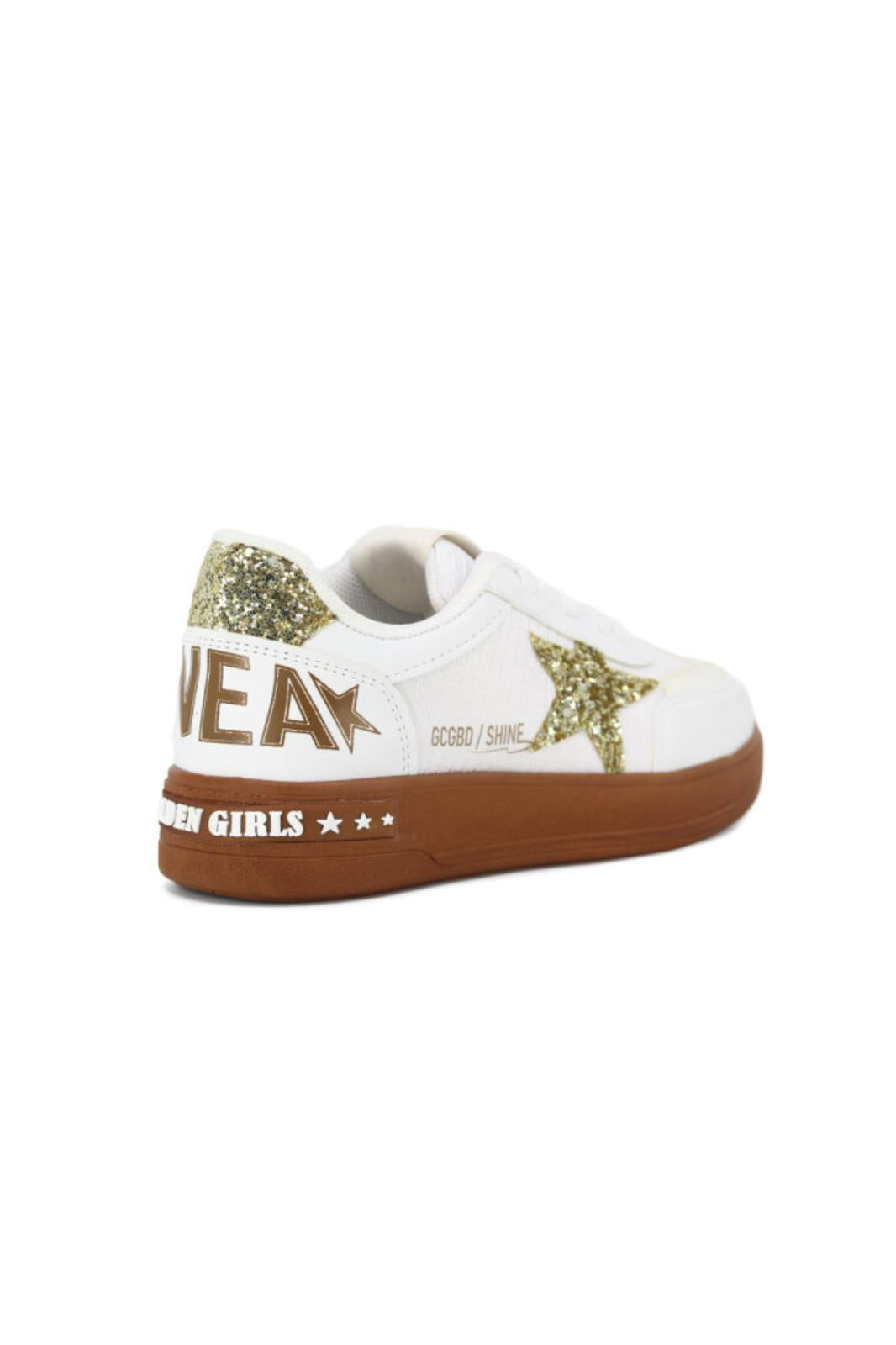 Goldens Işıltılı Yıldız Detaylı Kız Çocuk Sneaker Konforlu Spor Ayakkabı