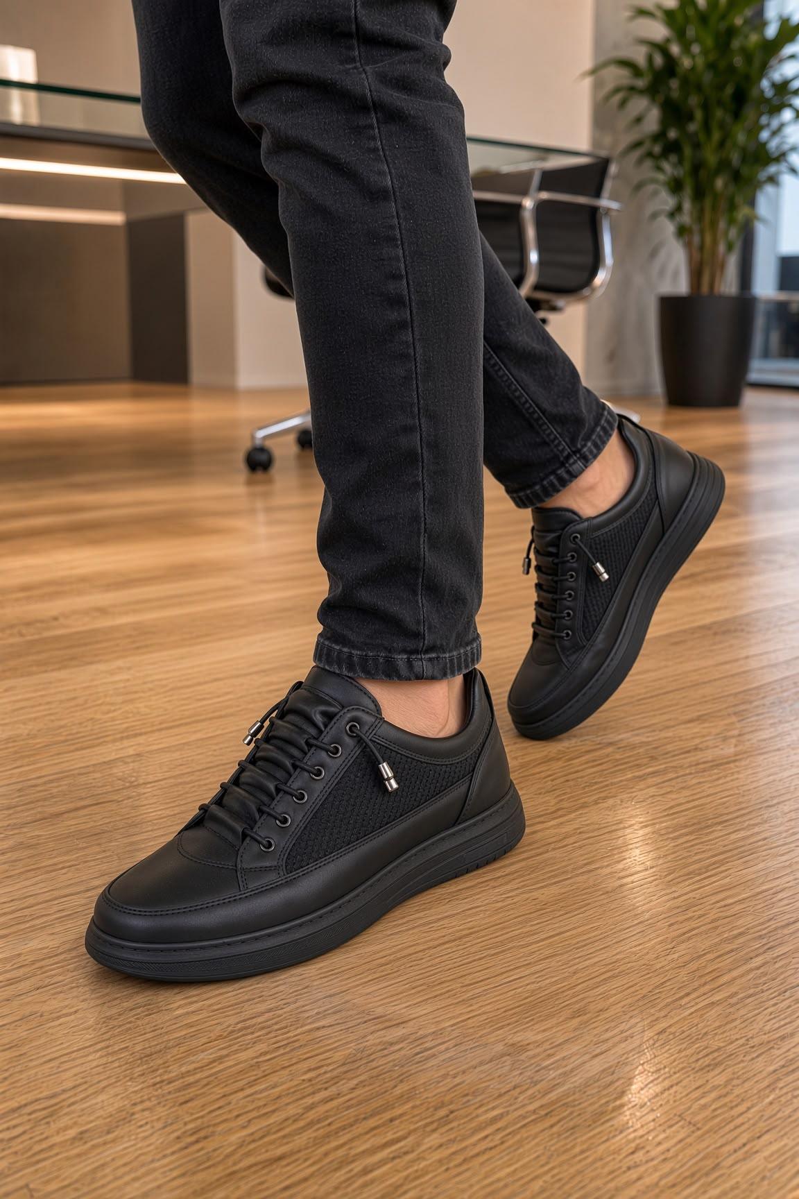 Gvn 221 Erkek Kilitli Lastik Bağcıklı Rahat Taban Casual Sneaker Günlük Ayakkabı