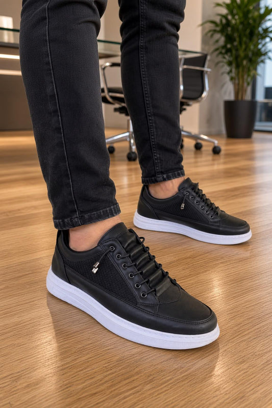 Gvn 221 Erkek Kilitli Lastik Bağcıklı Rahat Taban Casual Sneaker Günlük Ayakkabı