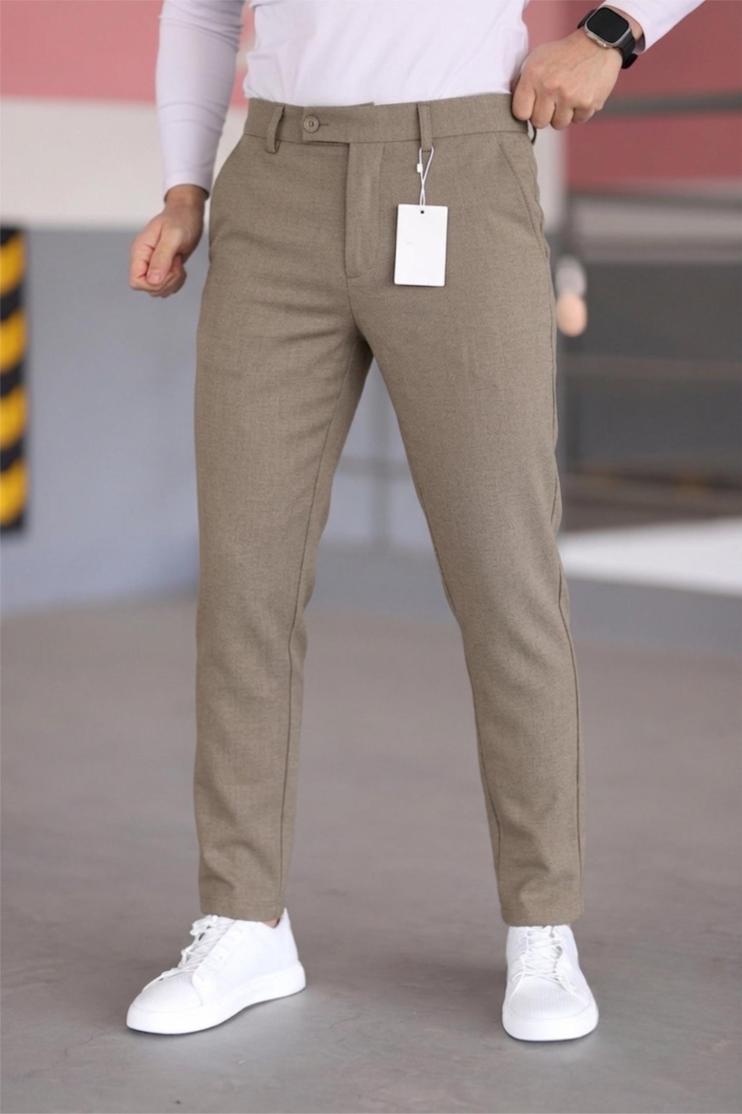 Harrys Erkek Yeni Sezon Smart Casual Dar Kesim Kumaş Pantolon