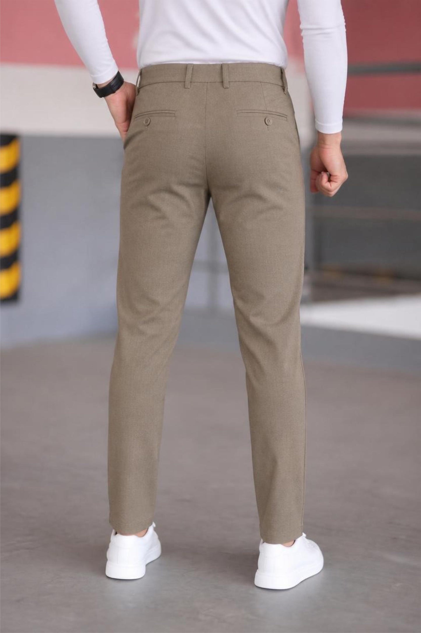 Harrys Erkek Yeni Sezon Smart Casual Dar Kesim Kumaş Pantolon